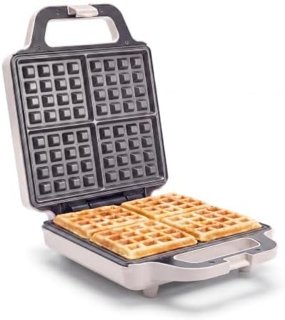 GreenPan Advanced Waffle Maker, 4-Square Belgian & Classic Waffle Maker by GreenPan
