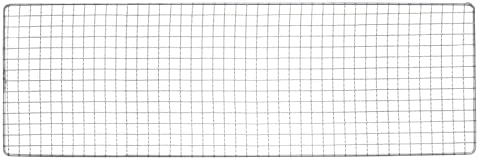 HARFINGTON Square BBQ Grill Net 19x62cm Stainless Steel Cross Wire Barbecue by HARFINGTON