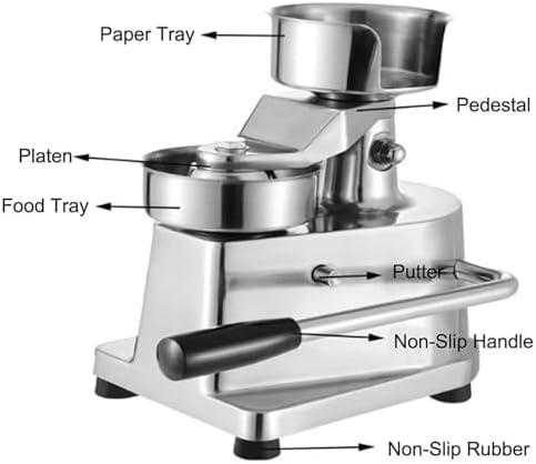 Commercial Hamburger Patty Maker, 10/13CM Stainless Steel Burger Press Meat - Image 7