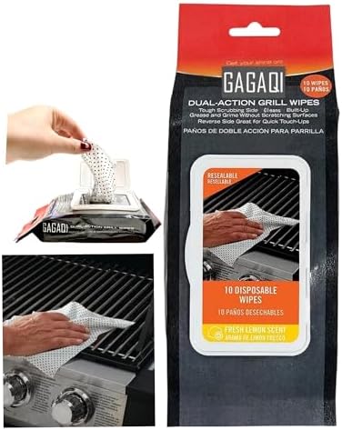 BBQ Dual Action Grill Tough Wipes, Grate and BBQ Disposable Wipes, Cleans and by GAGAQI