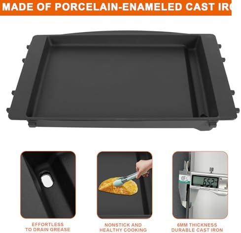 7658 Grill Griddle for Weber Spirit 200 300 Series Spirit II E210 E310 Series - Image 4