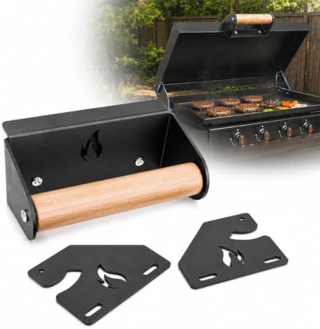 Handle & Hinge Kit for Blackstone Griddle 28" 36" 44", Wooden Handle by Unknown