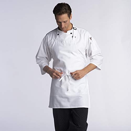 Uncommon Threads Unisex Adjustable No Pocket Restaurant Bib Apron - Image 3
