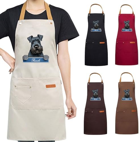 DIY Custom Pet Name Art Dog Kitchen Apron - Image 2