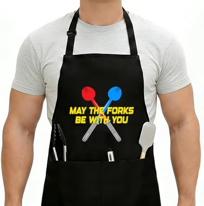 Funny Aprons For Men, Father's Fathers Day Kitchen Gifts For Dad Father Daddy by Unknown