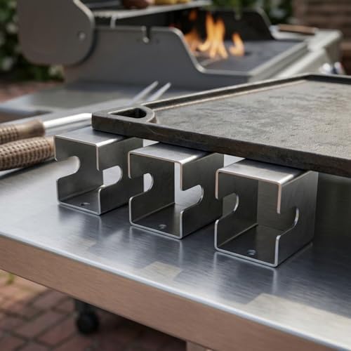 Stainless Steel BBQ Spacer Grill Mat Stand Set, Creates 2.5 Cm Gap Between Fire - Image 6