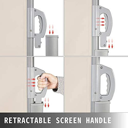 VEVOR Retractable Side Awning, UV 50 71''x236'' Rugged Full Aluminum Rust-Proof Side Awning Patio Sunshine Privacy Divider, 280 g Thicken Wind Screen, for Courtyard, Roof Terraces Pools, Beige