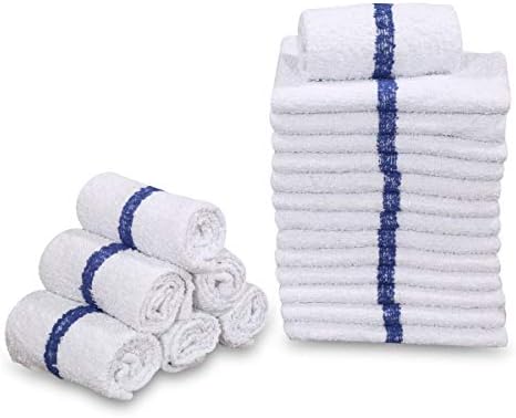 GOLD TEXTILES 120 PC New Cotton Blend White Restaurant Bar Mops Kitchen Towels - Image 5