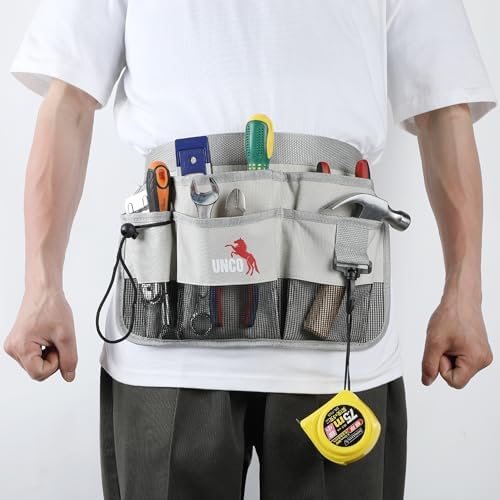 UNCO- Adjustable Gardening Belt, Light Gray, 7 Pockets, Wear Resistant - Image 7