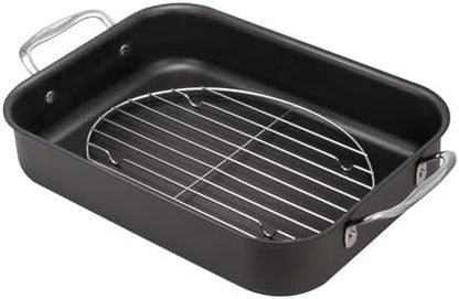 HIC Kitchen Roasting Oval Baking Rack, Chrome-Plated Steel Wire, - Image 4
