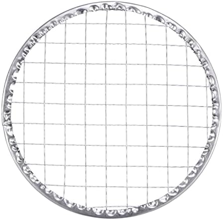 HARFINGTON 5pcs Round BBQ Grill Net 5.5" Dia Galvanized Iron Barbecue Mesh Mat by HARFINGTON