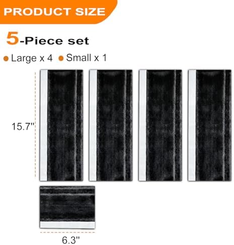 Volecy Refrigerator Handle Covers, Washable Velvet Appliance Door Handle Covers - Image 6