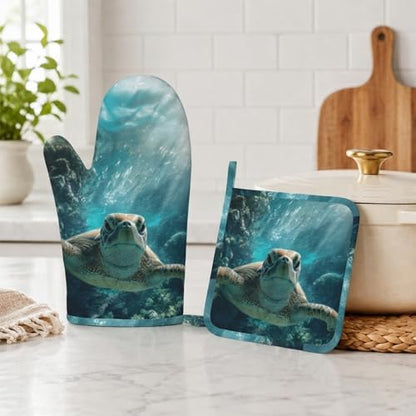 Sea Turtles Oven Mitt and Pot Holder - Image 5