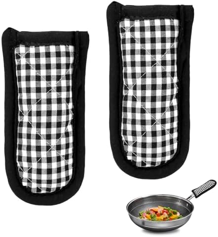 2PCS Hot Handle Covers Cast Iron Skillet Handle Covers Heat Resistant Hot by Mozeat+Lens