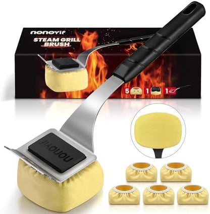 Grill Brush for Outdoor Grill + 5 Replaceable Pads by Unknown