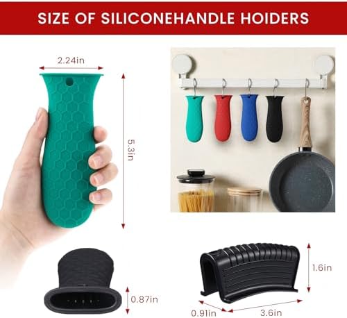 Patelai 8Pcs Silicone Cast Iron Handle Cover - Image 2