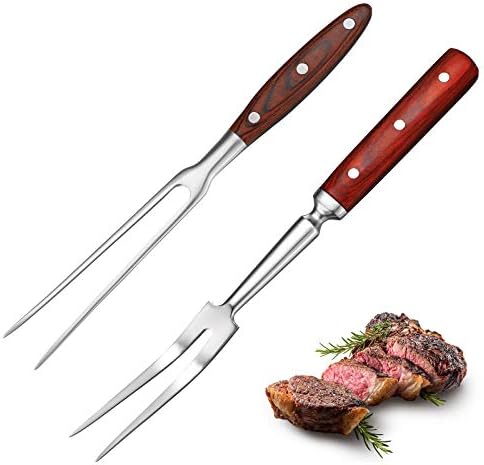 Patelai 2 Pcs Carving Meat Forks 12 in and 14 in Kitchen Stainless Steel by Patelai