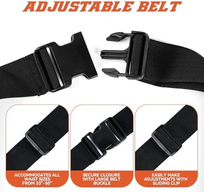 Ultra-Thick Men's Tool Belts Fits Waist 31”to 52” Adjustable Oxford Work Pouch - Image 6