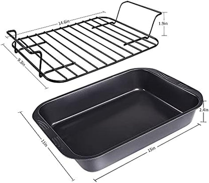 kitCom Bakeware Nonstick Roaster, Nonstick Roasting Pan - Image 6