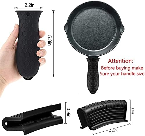 8 Pcs Non-Slip Silicone Hot Handle Holder & Assist Grips, Potholder - Image 2