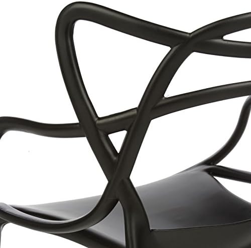 2xhome Modern Dining Chair | Stackable Indoor or Outdoor Entangled Side Chair | - Image 7