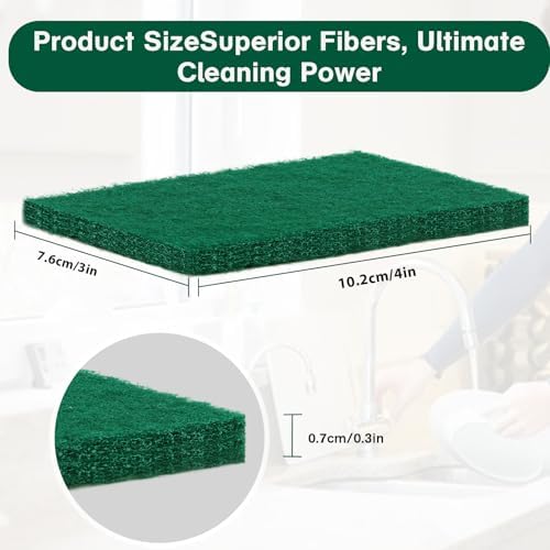 100 Pcs Scouring Pads, Dish Scrubber Scouring Pads - Image 2