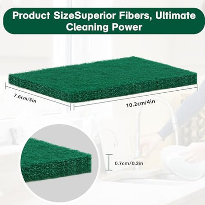 100 Pcs Scouring Pads, Dish Scrubber Scouring Pads - Image 2