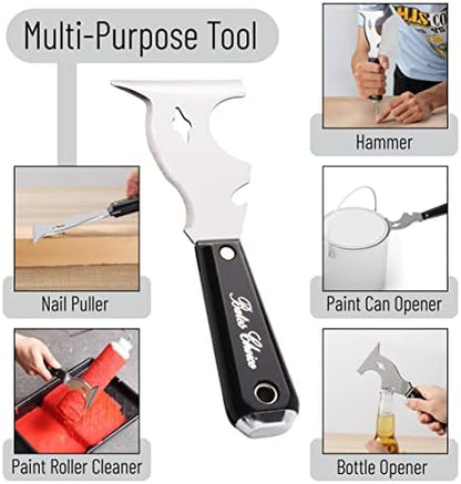 Bates- Paint Scraper, 10-in-1 Painter’s Tool, 3 Pack, Sharp Beveled Blade & - Image 5