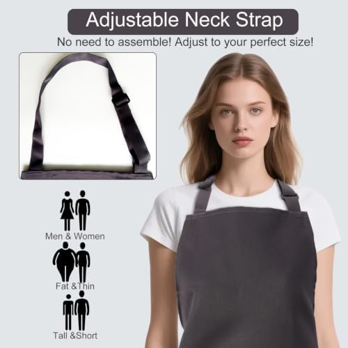 Kitchen Bib Chef Apron for Women Men - Image 5