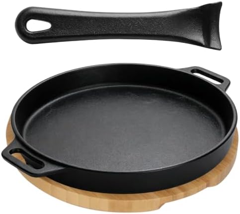 10" Round Cast Iron Skillet Set by DcYourHome