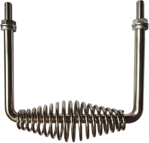6" Stainless Spring Handle 5" wide overall by Unknown