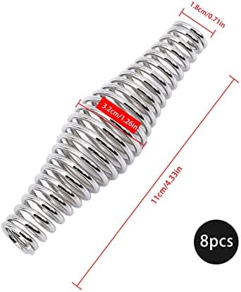 8PCS BBQ Spring Handle Stainless Steel Spring Handle Unrusted Replacement - Image 2