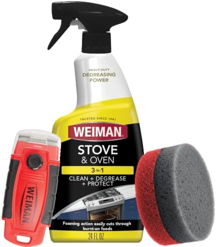 Weiman Heavy Duty Stove and Oven Cleaner 3 Piece Total Clean Kit, by Weiman