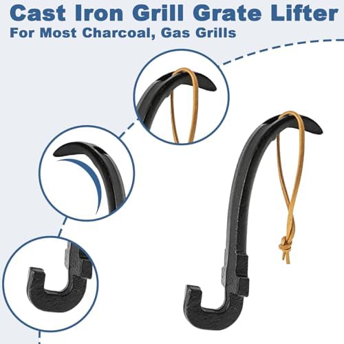 Cast Iron Grill Grate Lifter-Universal Barbecue Grid Lifter - Image 3