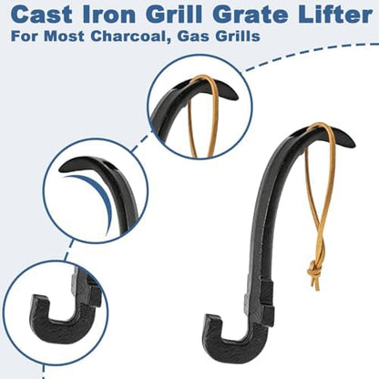 Cast Iron Grill Grate Lifter-Universal Barbecue Grid Lifter - Image 3