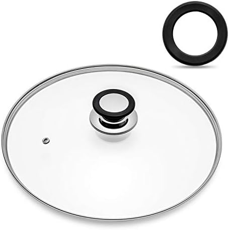Tempered Glass Lid with Heat Resistant Handle by Eooch