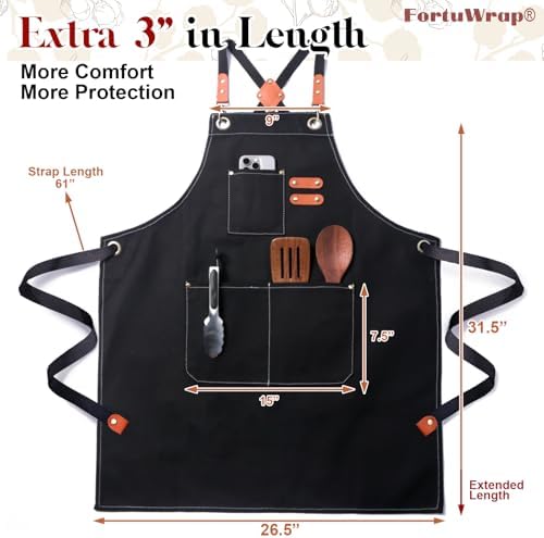 Chef Cotton Canvas Apron for Men Women - Image 2