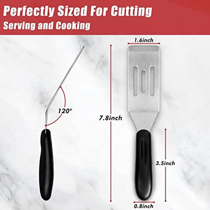 1 X Professional Mini Serving Spatula #2622, Stainless Steel Cutter and Turner - Image 2