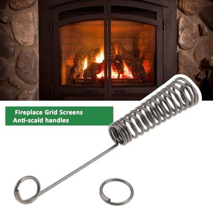 ECSiNG 2Pcs Fireplace Grid Screen Anti-scalding Handle Spring XBS-02 Suitable - Image 2