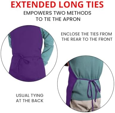 Utopia Kitchen Bib Aprons 2 Pack Adjustable - Image 6