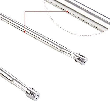 GasSaf 21.5 inch Flavorizer Bar and 27 inch Burner Tube Set Replacement for Weber Spirit E-210, S-200, S-210, E-210NG, Genesis Silver A, Spirit 500, Parts Kit Replace for Weber 7534 &7507