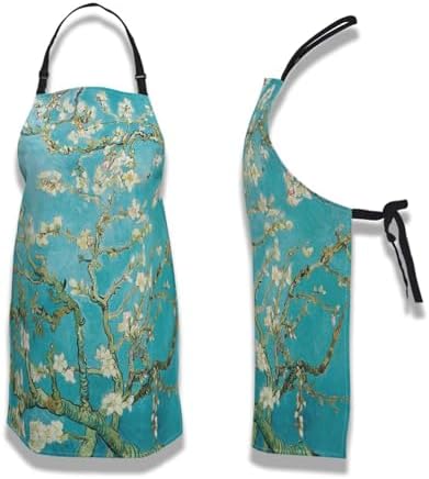 Kitchen Aprons for Men Almond Blossom Tree Women Apron for Cooking Restaurant - Image 6