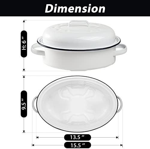 Webake Enameled Roasting Pan - Image 2