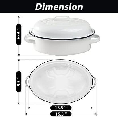 Webake Enameled Roasting Pan - Image 2