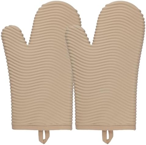 YUTAT Silicone Oven Mitts, Waterproof Cooking Gloves by YUTAT