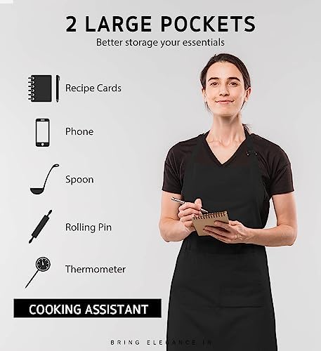Syntus 12 Pack Apron with 2 Pocket Aprons - Image 4