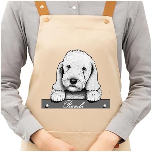 DIY Custom Pet Name Art Dog Kitchen Apron - Image 6