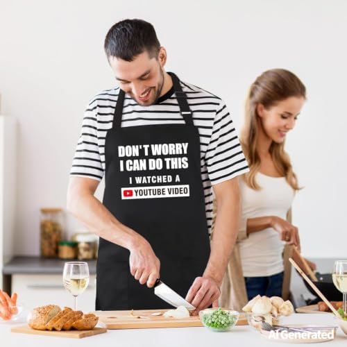 Kaidouma Funny Cooking Aprons for Women Men - Image 7