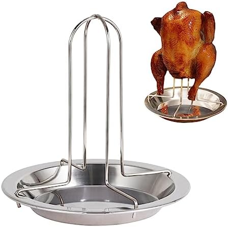 Chicken Roaster Rack, Stainless Steel Beer Can Chicken Holder by QWLWBU
