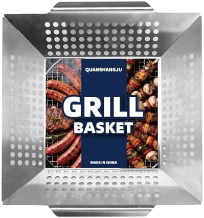 3 Pack Stainless Steel Vegetable Grill Baskets - Image 3